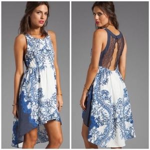 Free People Russian Plate High Low Lace Back Dress